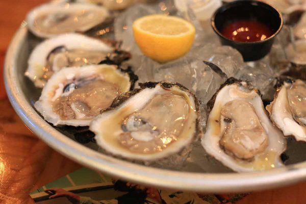 Raw Oysters from Bluewater Seafood